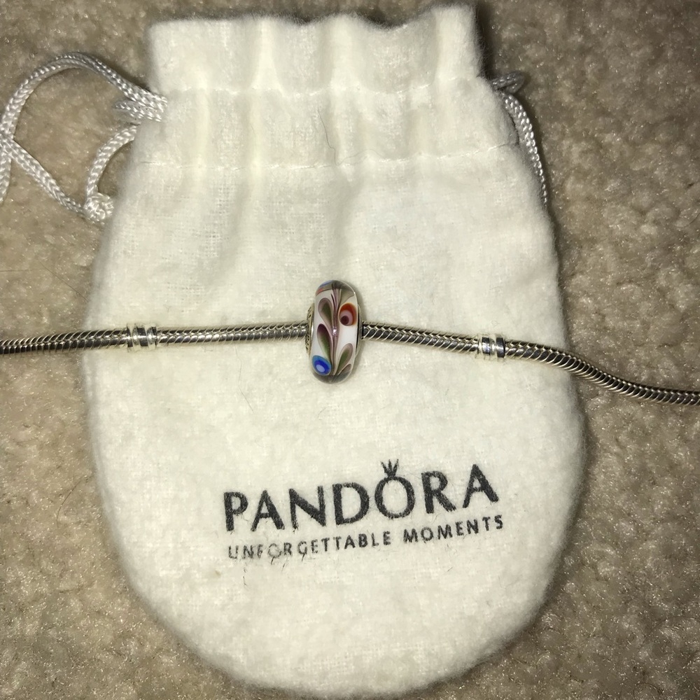 pandora glass charm